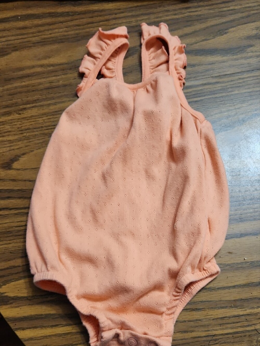 Shabby Chic Girls' Mixed Pink, Coral, Peach & Cream One-Piece Bodysuit Set - Picture 5 of 11
